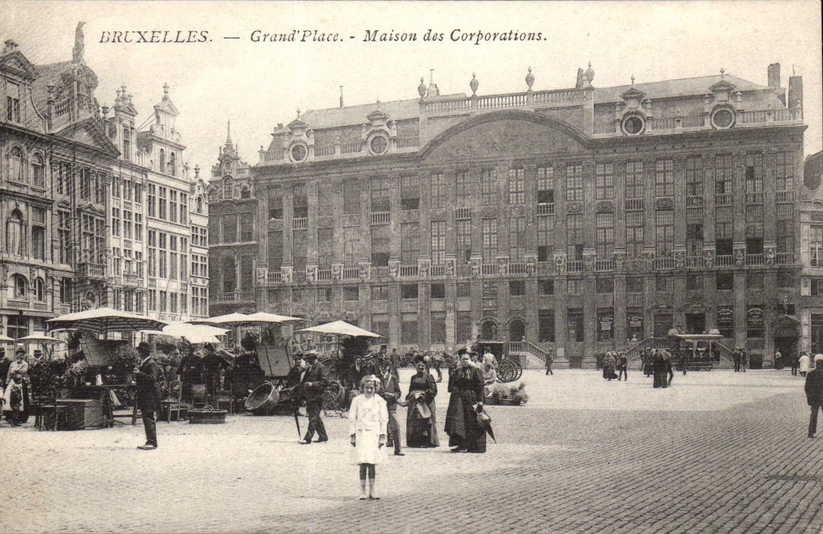 Belgium Belgie Brussels Brussel CPA the large one places Maison of the Corporations