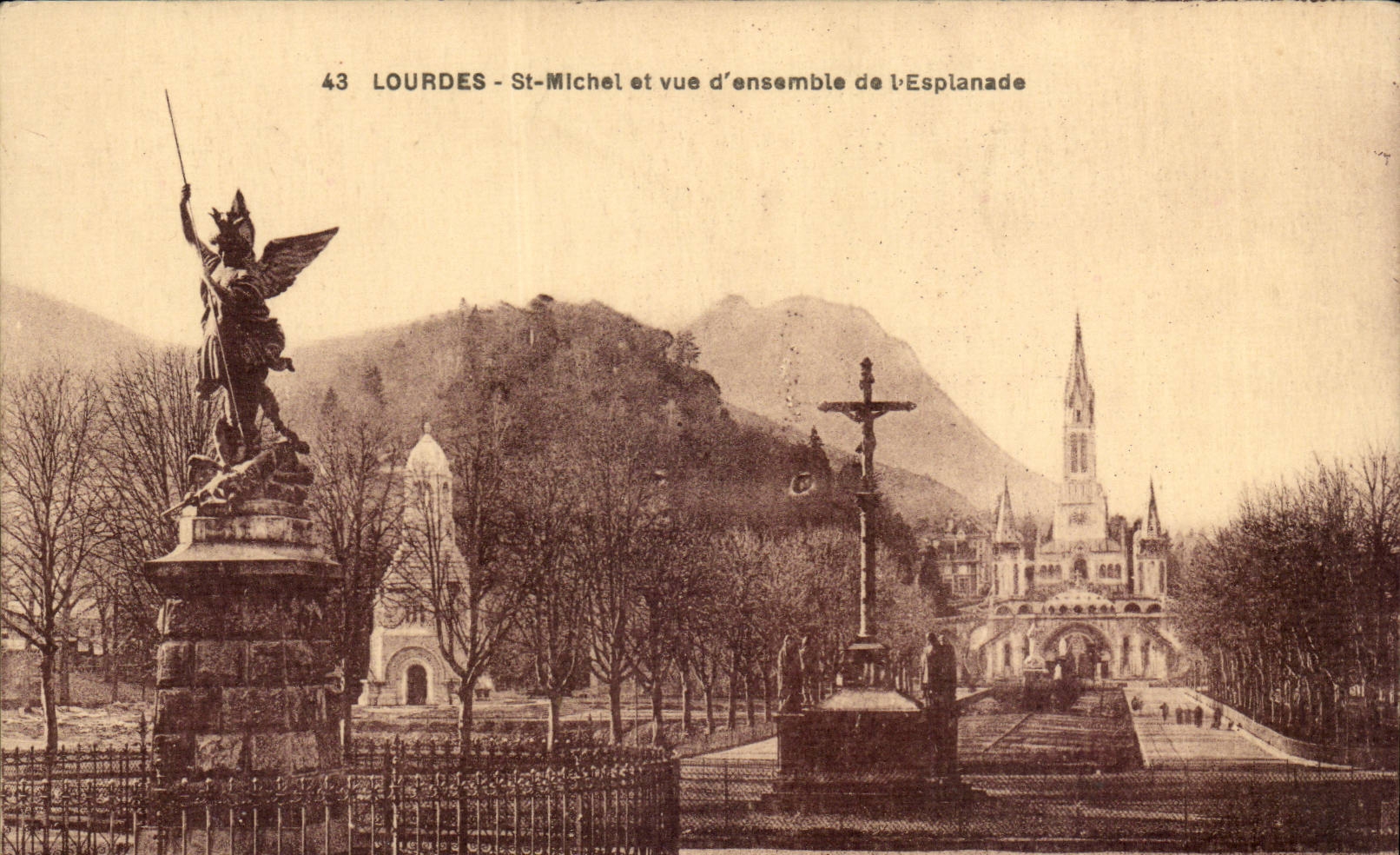 Lourdes CPA St Michel and overall picture of the esplanade