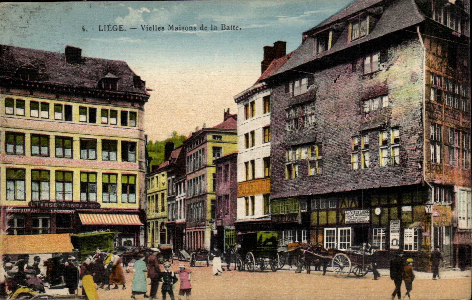 Belgium Belgie Liege CPA Old houses of the Beater