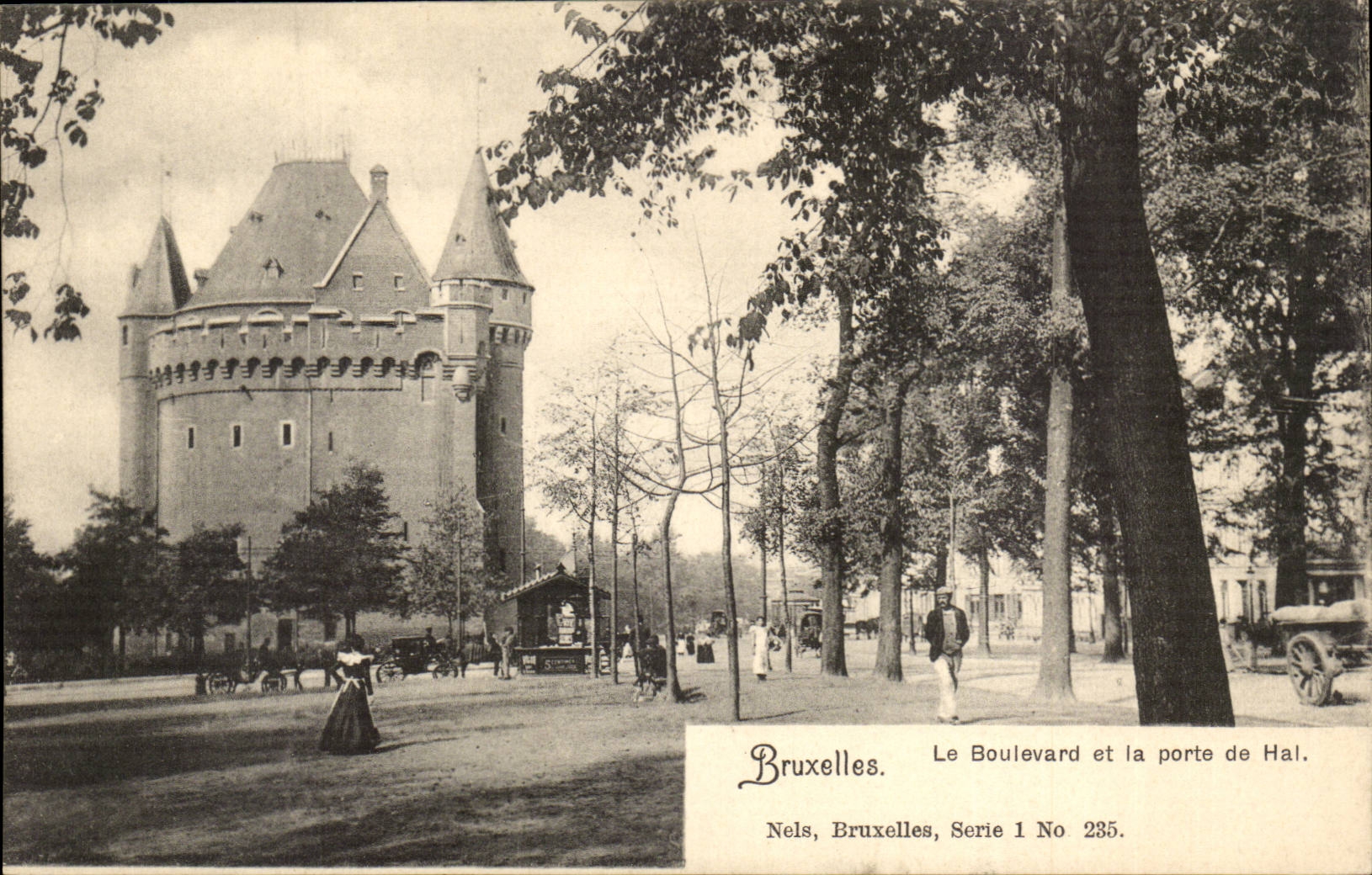 Belgium Belgie CPA Brussels the boulevard and the door of Hall
