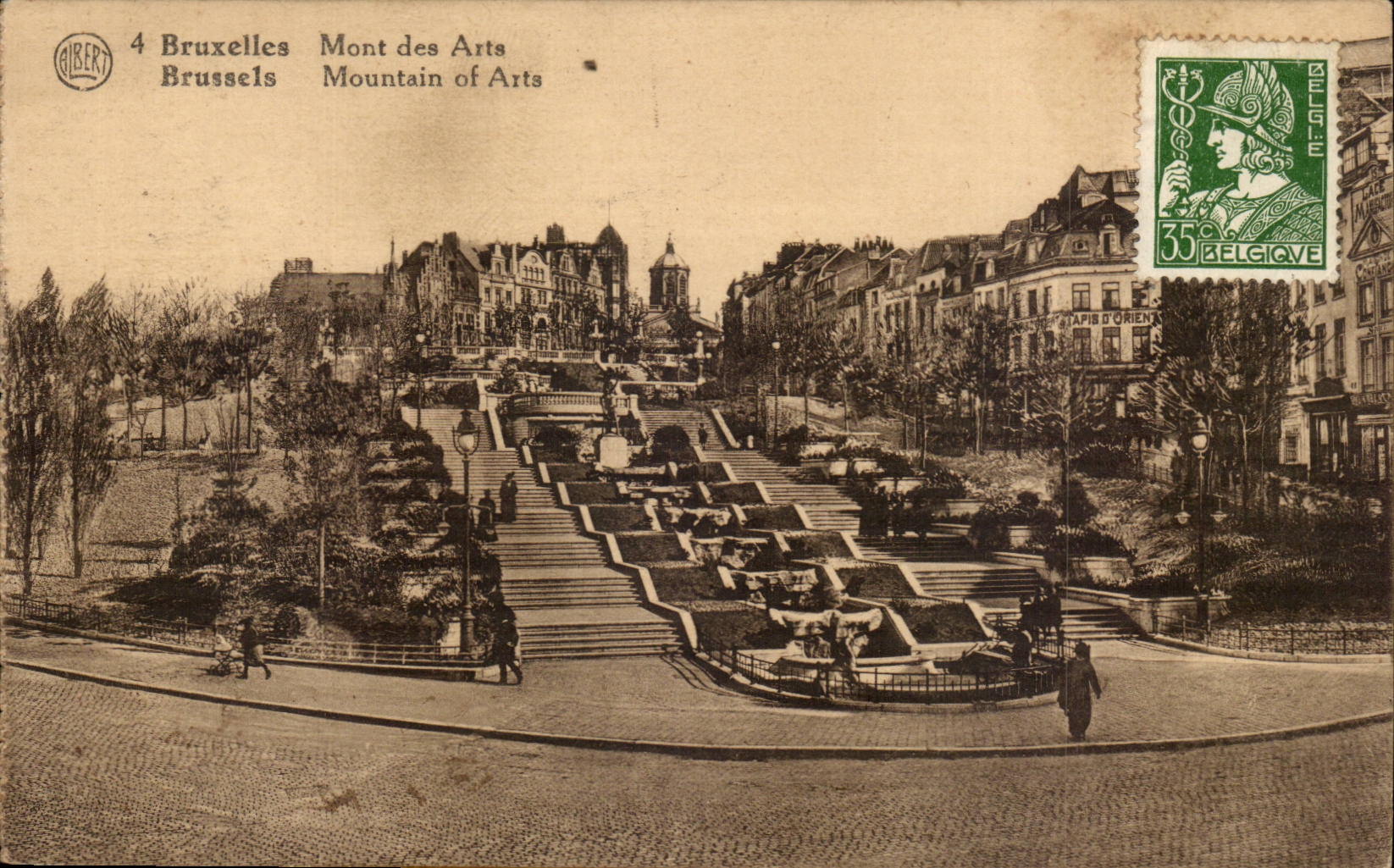 Belgium Belgie CPA Brussels Mount of arts