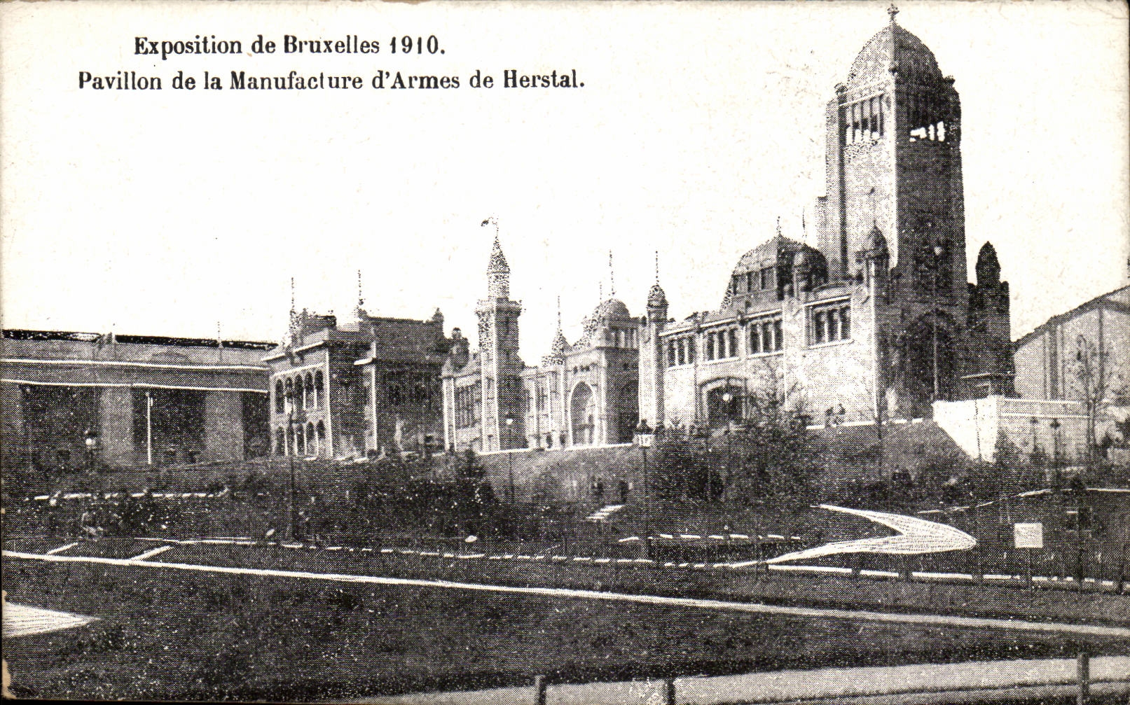 Belgium Belgie CPA Brussels Fair of 1910 House of the munitions factory of Berstal