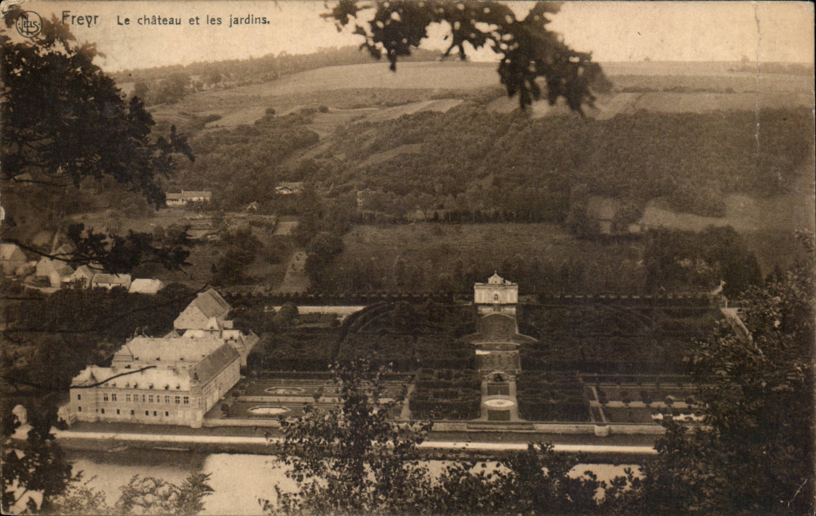 Belgie Belgium Freyr CPA the castle and gardens
