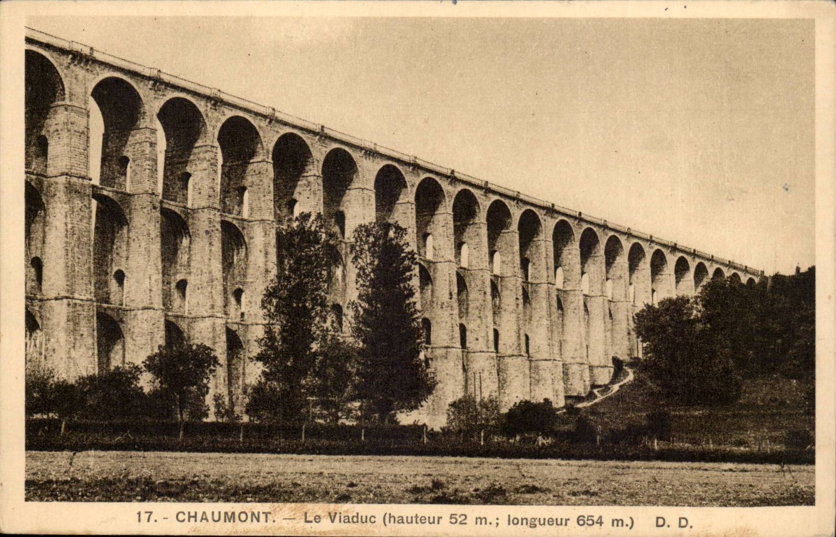 Chaumont CPA the viaduct