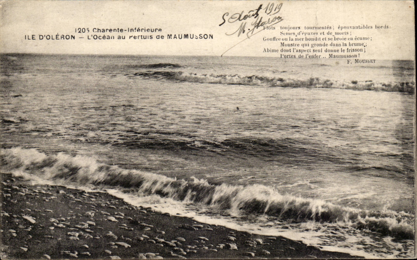 Island of oleron CPA the ocean in Petuis de Maumusson