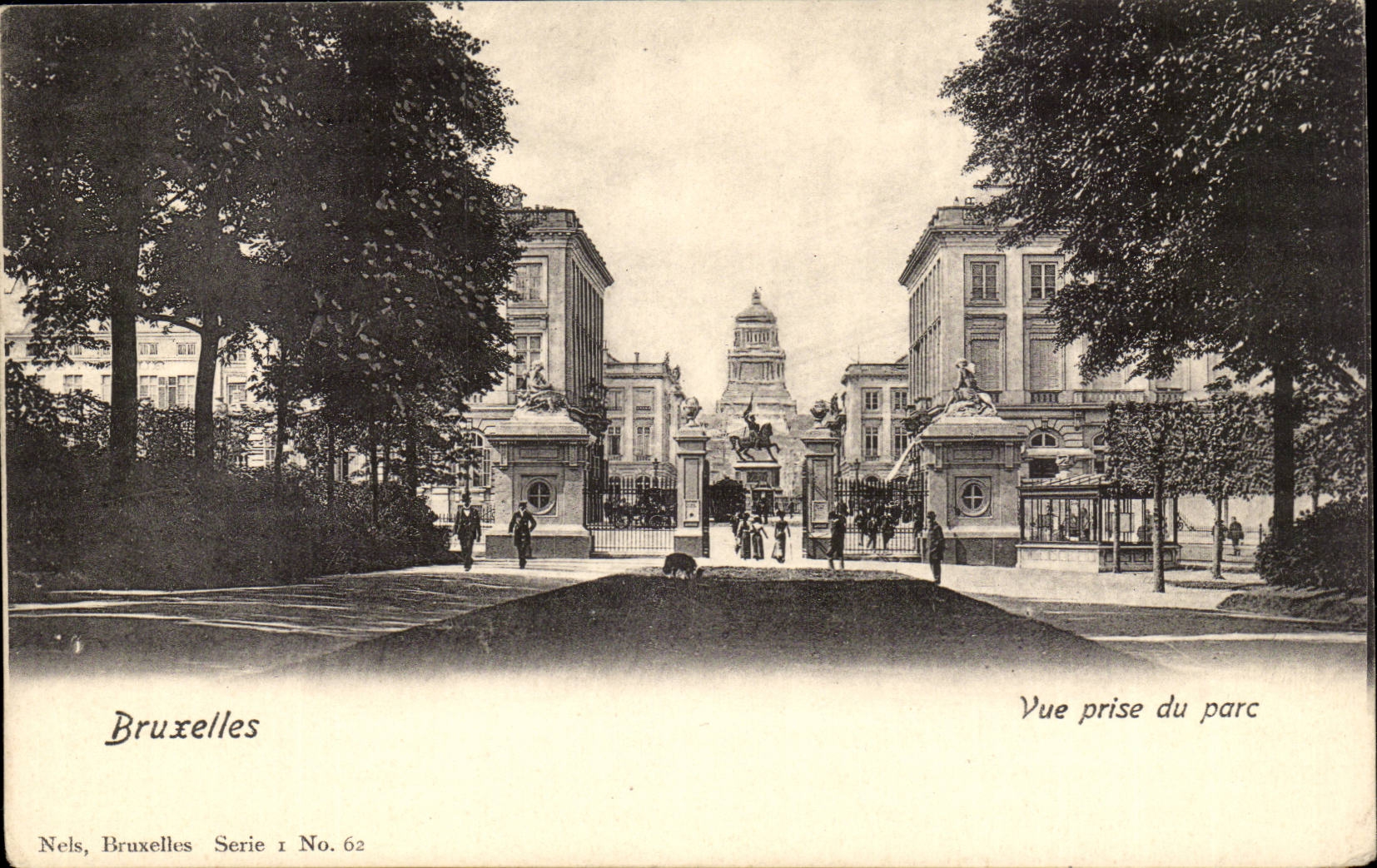 Belgie Belgium Brussels CPA Seen from of the park