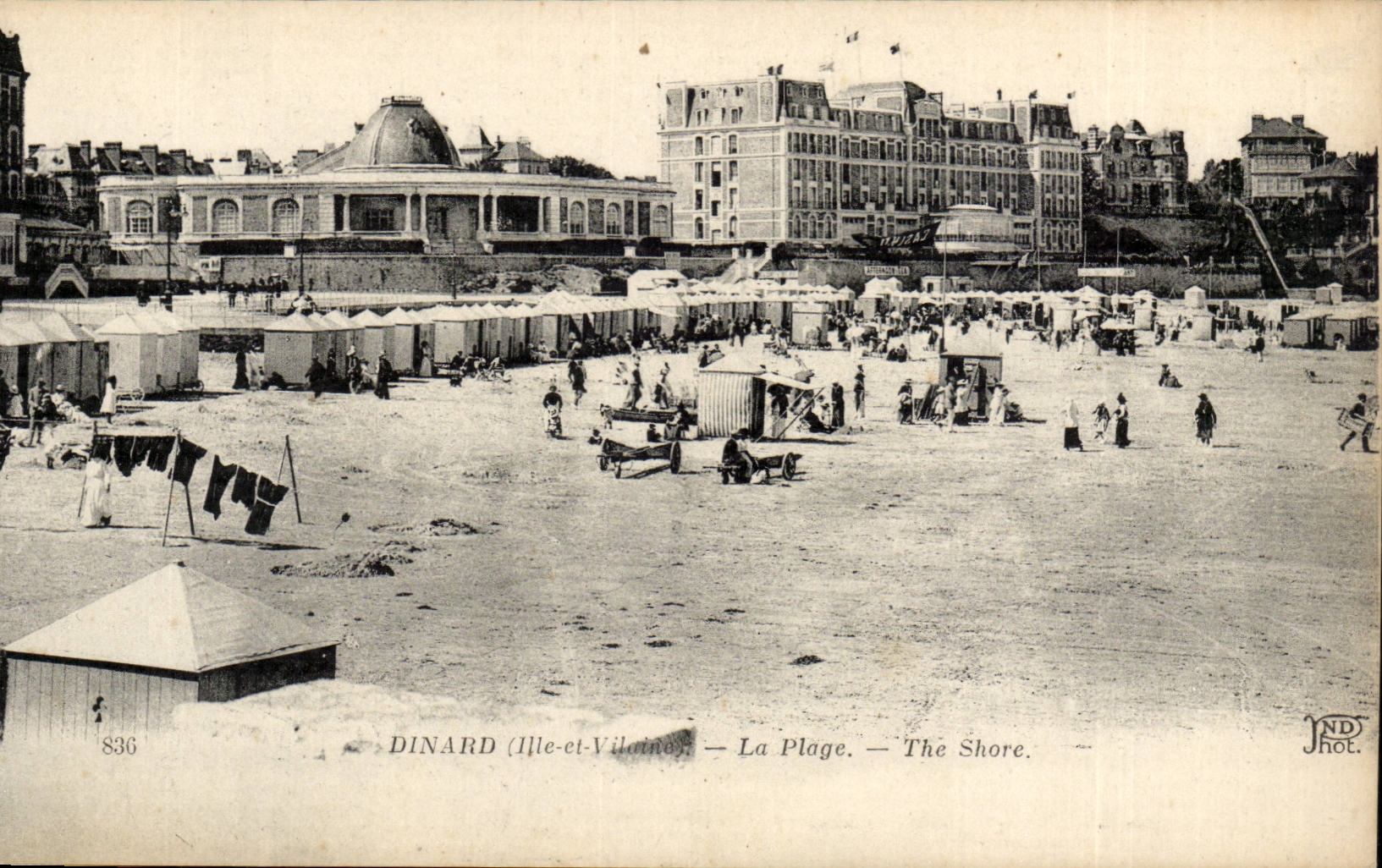 Dinard CPA der Strand