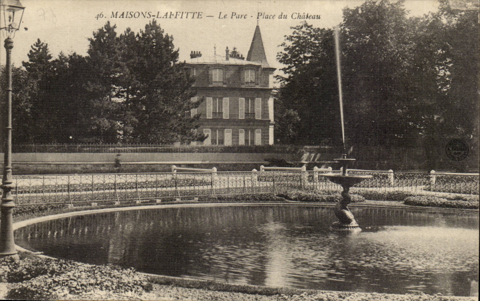 Maisons Lafitte CPA the park Places castle