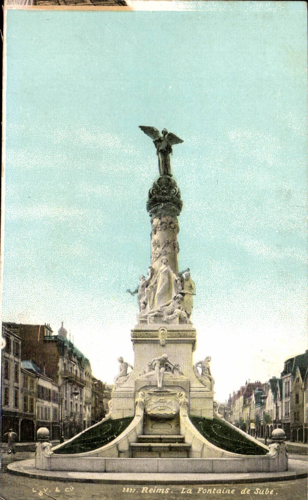Reims CPA the fountain of Sube