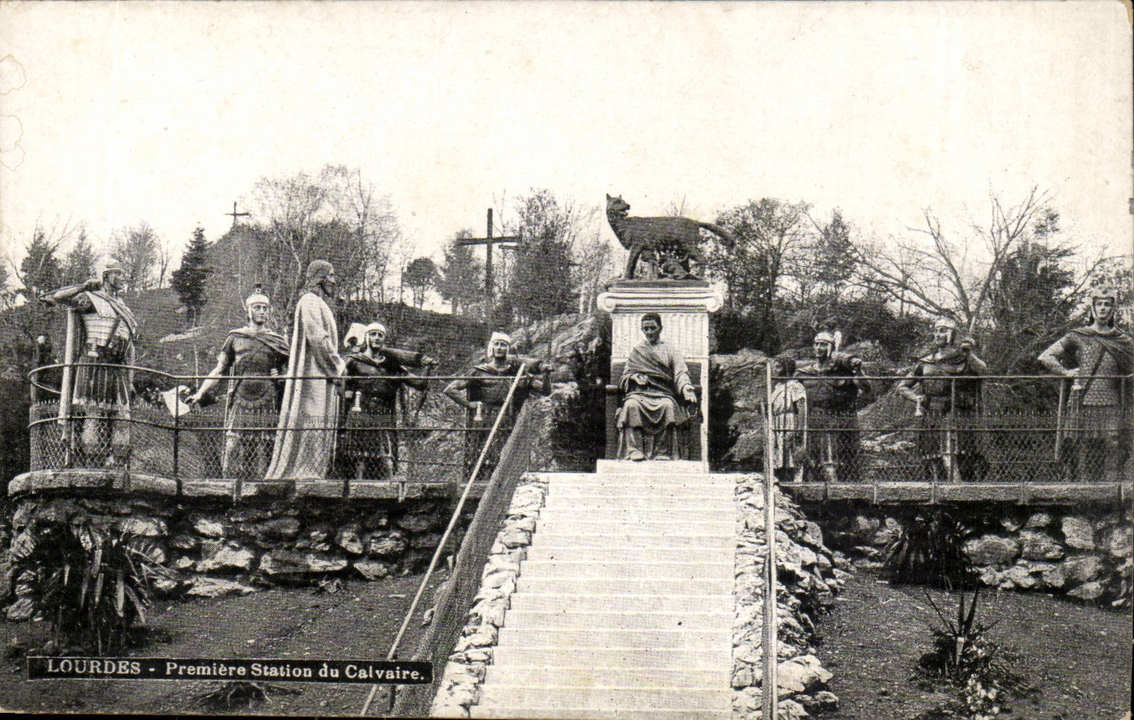 Lourdes CPA First station of the martyrdom (Novels ancient Rome Roma)