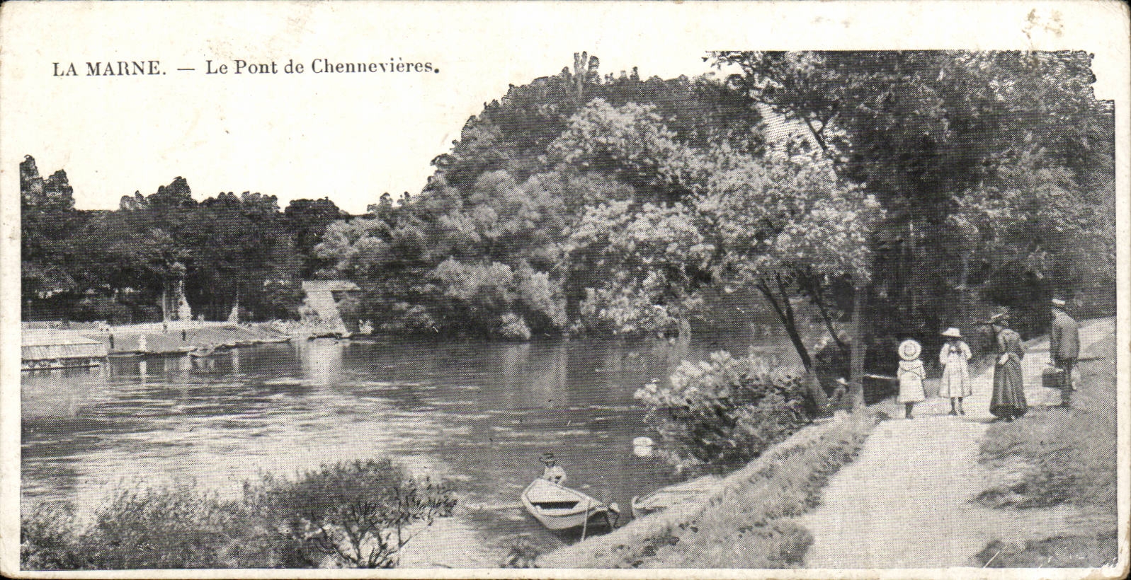 La Marne CPA Le pont de Chennevieres