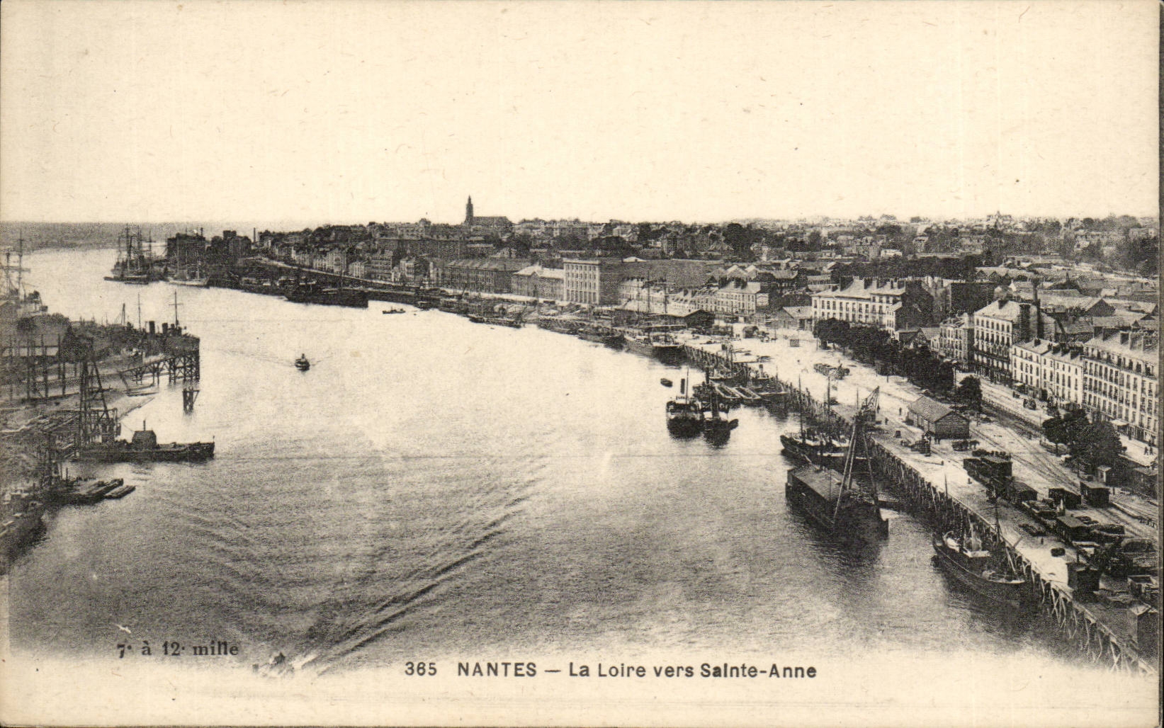 Nantes CPA the Loire towards Sainte Anne