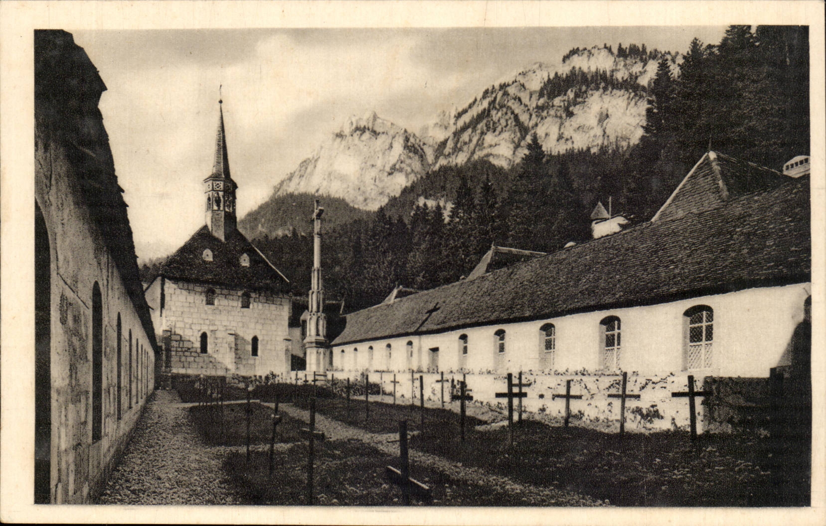 Kloster grossen Chartreuse CPA der Kirchhof