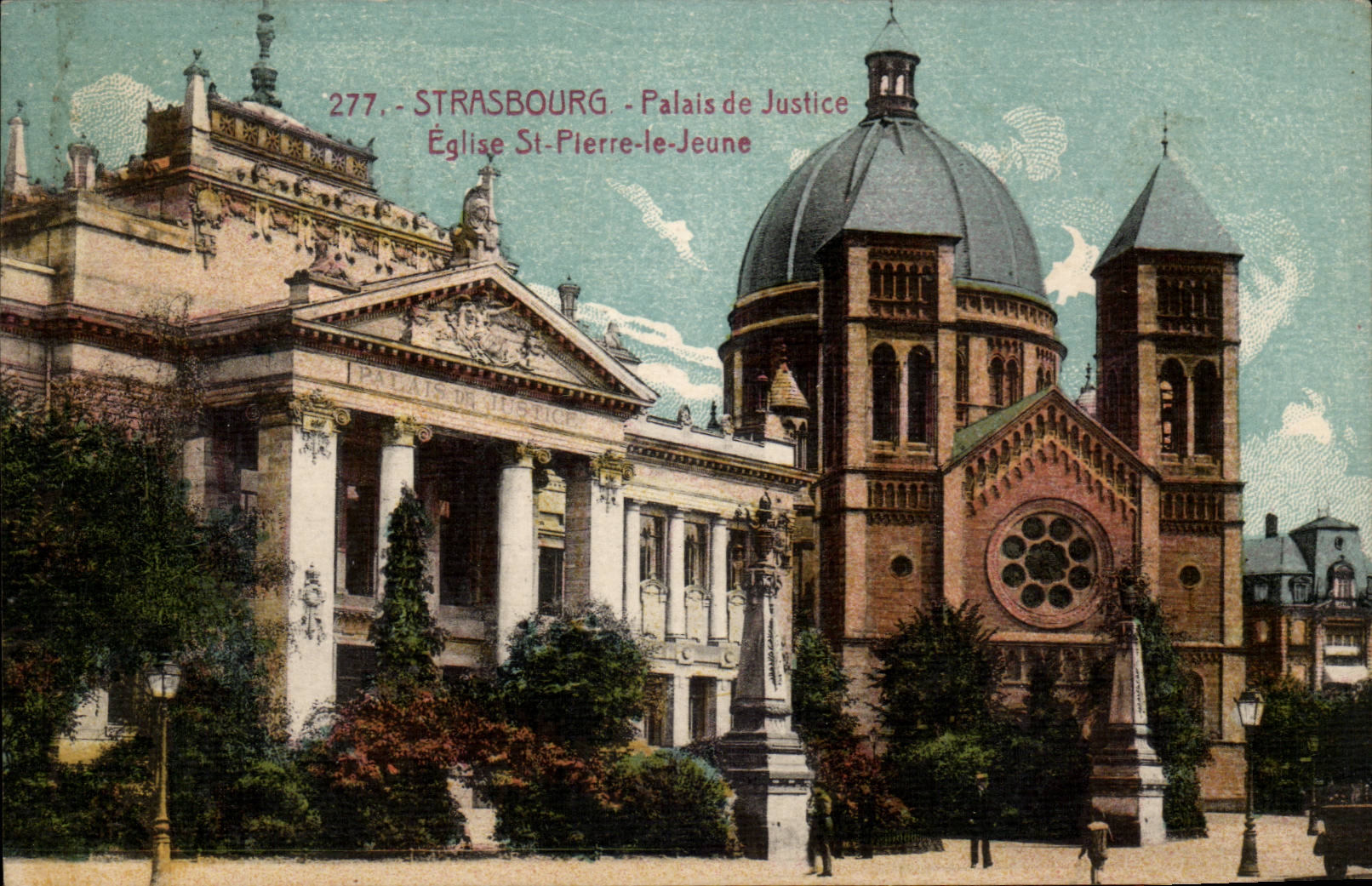 Strasbourg CPA Law courts Eglise St hones the Young person