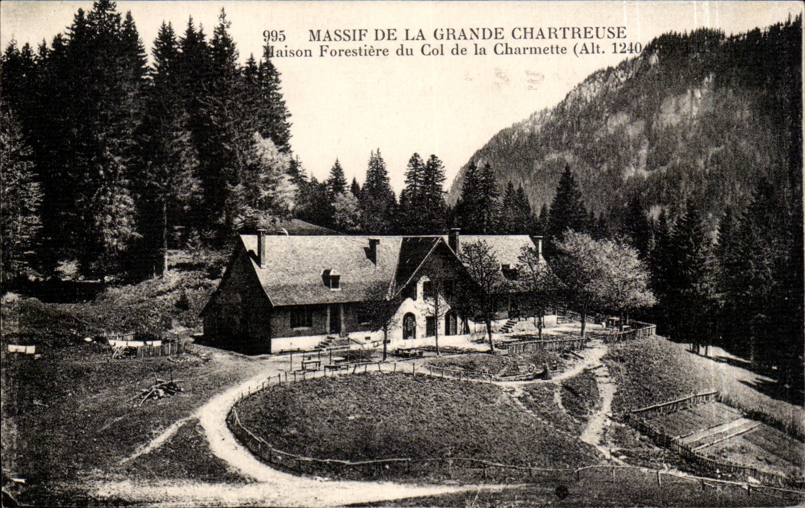 CPA Berg des grossen chartreuse Haus forestiere des Kragen D ela Charmette (Alt 1240m)