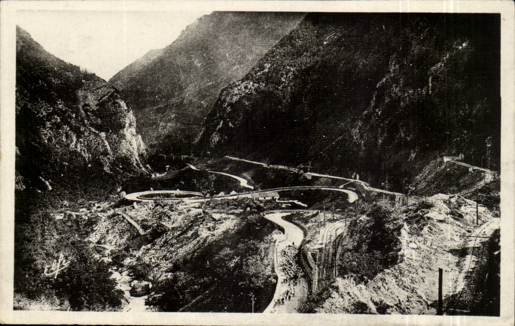 Der Weg des Pyrenees-Ozean-CPA von Pierrefitte hat CAuterets die Schnecke