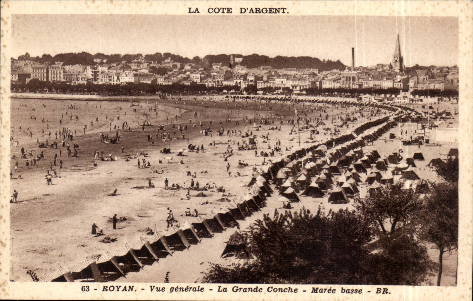 Royan CPA View large the conche Low tide