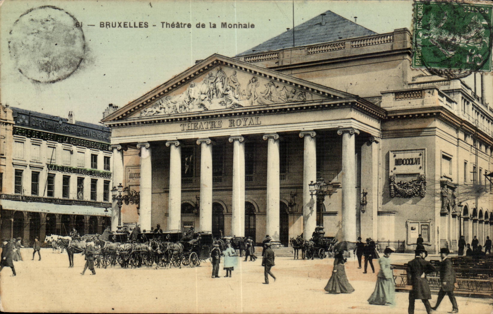 Belgie Belgium Brussels CPA Theater of the Currency