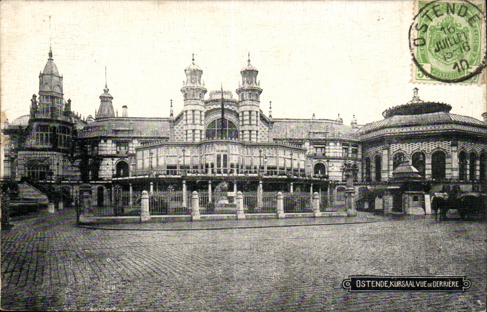 Belgie Belgium Ostend CPA Kursaal Seen of behind