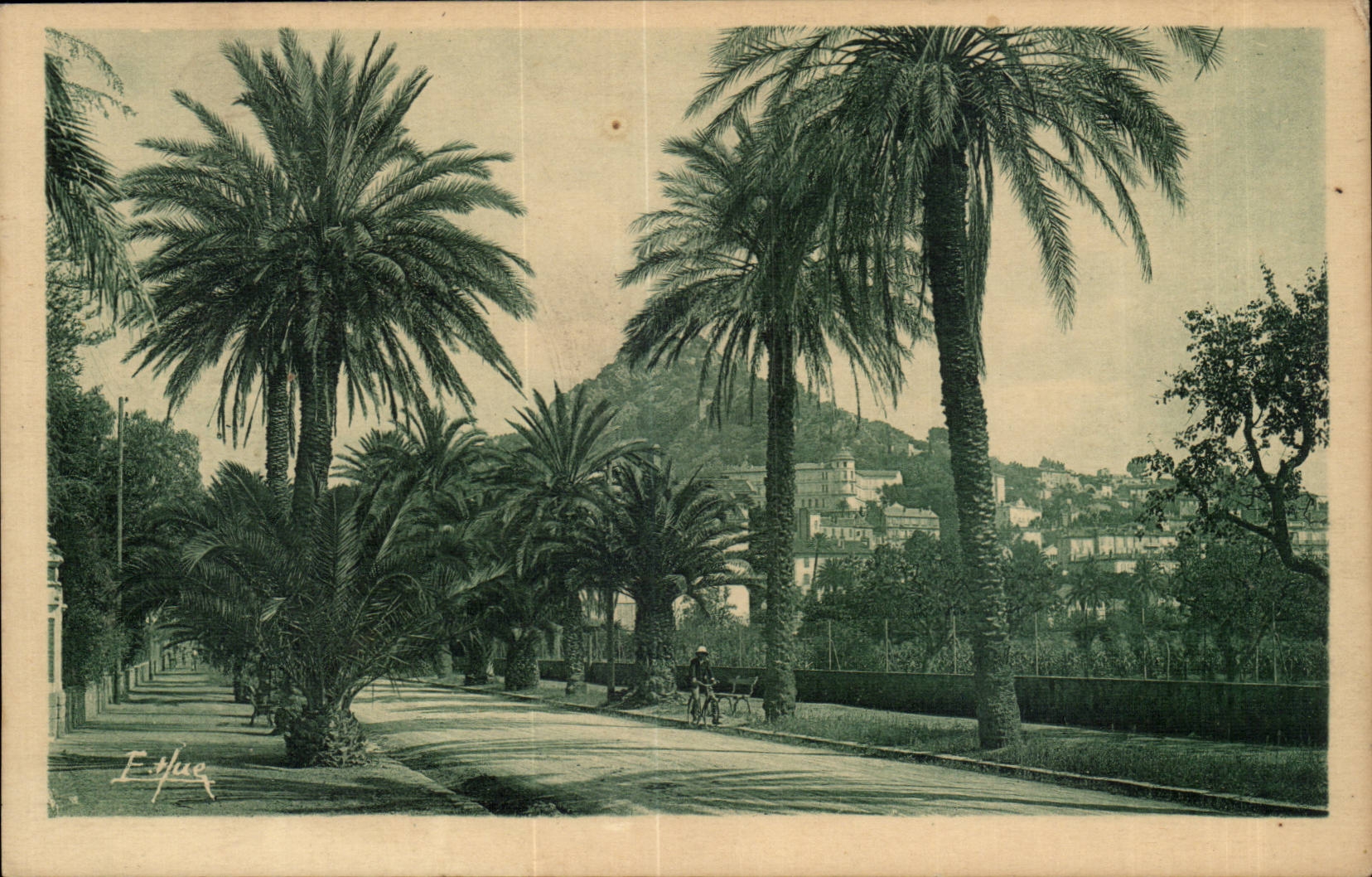 Hyeres Palmen CPA die Godillot Panorama auf der Stadt auftraten