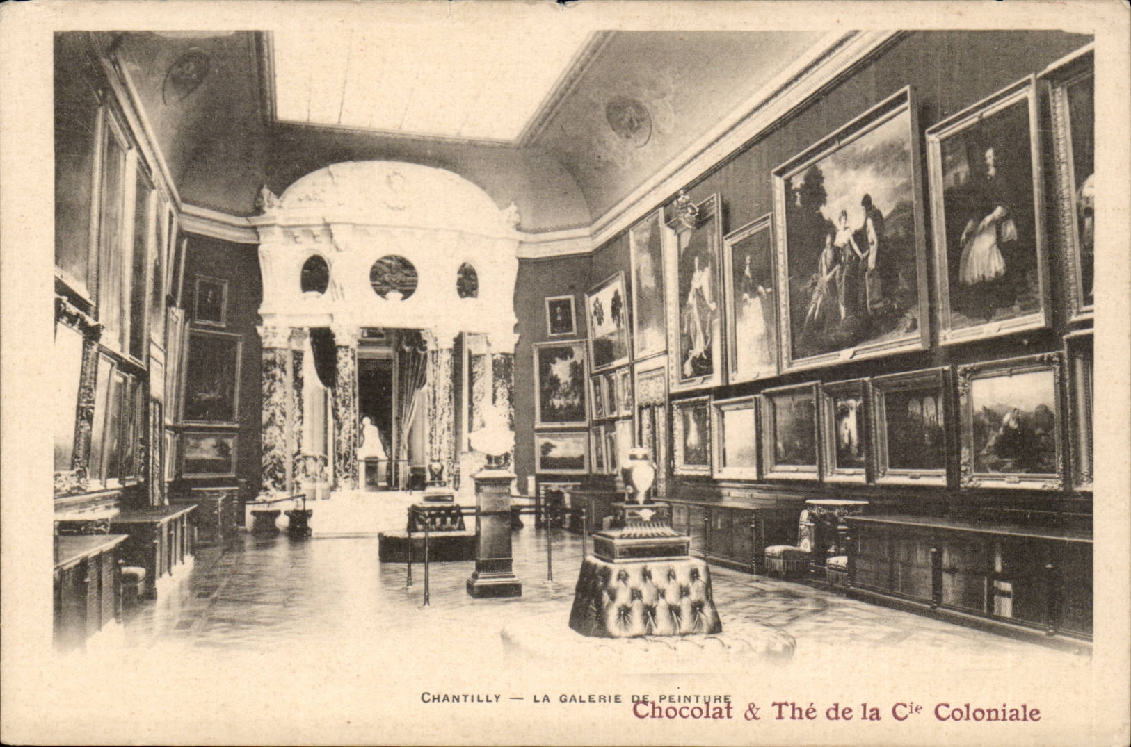 Chantily CPA the gallery of the painter (Publicity Chocolate and The of the colonial Co)