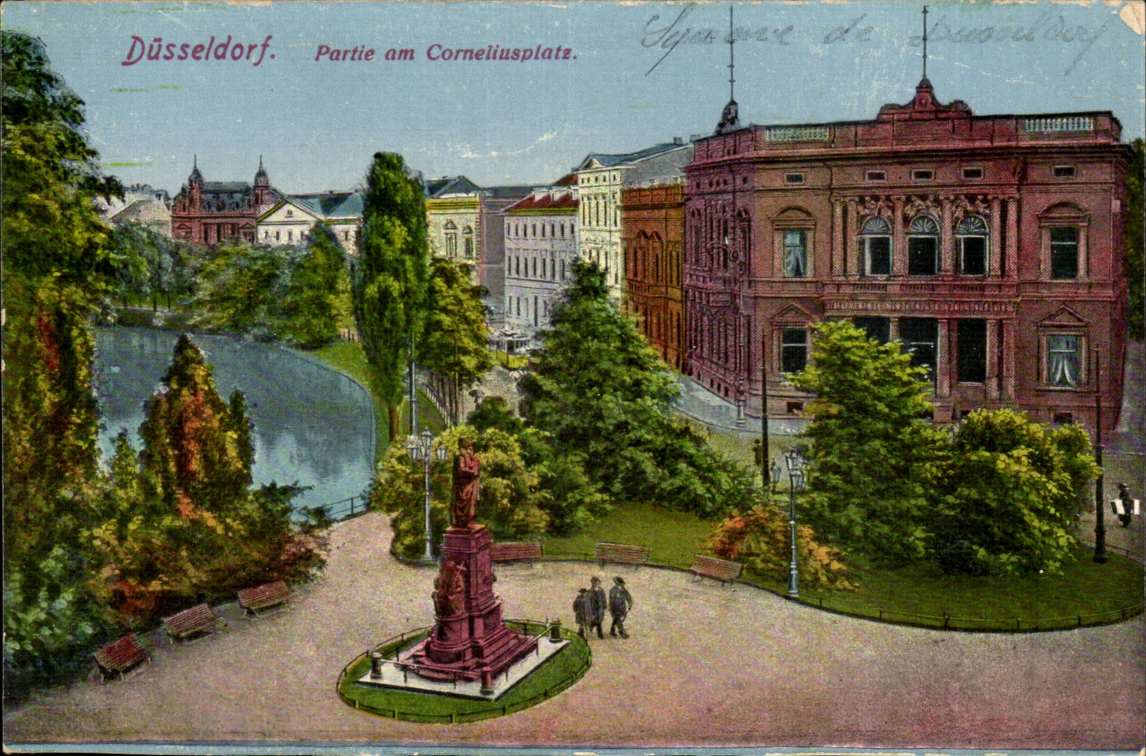 Germany Dusseldorf CPA Left amndt corneliusplatz