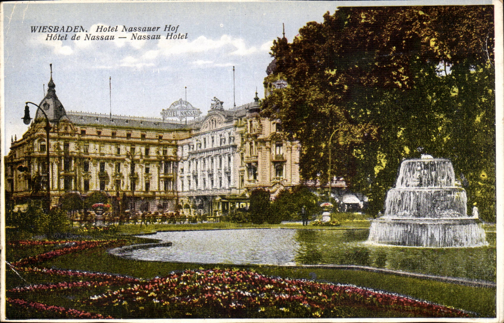 Germany Wiesbaden CPA Hotel Nassaur Hof Nassau Hotel