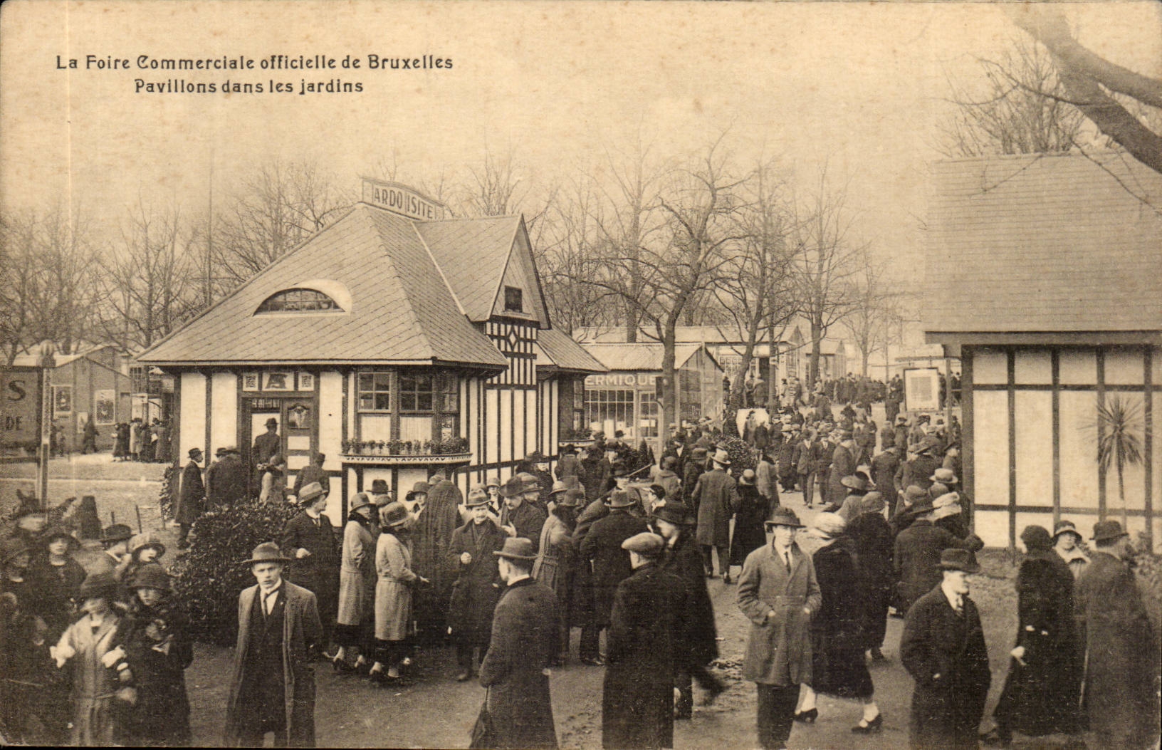Belgie Belgique La foire commerciale de Bruxelles PAvillons dans les jardins