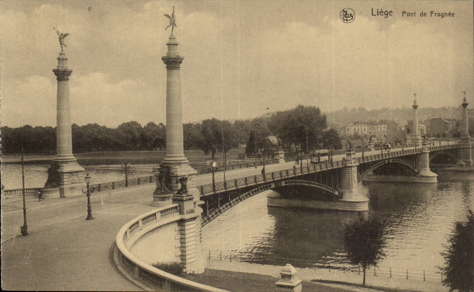 Belgie Belgium Liege CPA Bridge of Fragnee