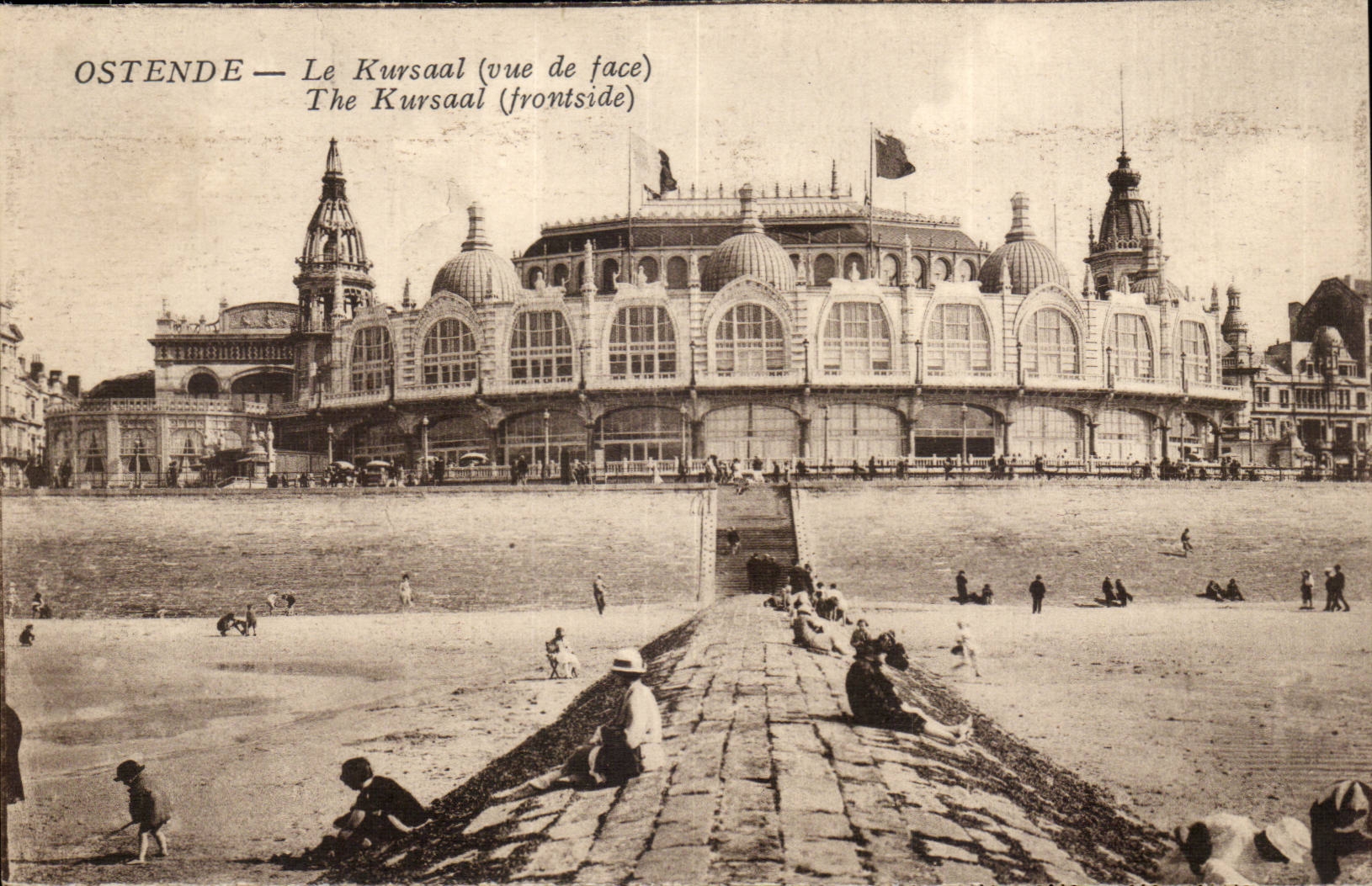 Belgie Belgien Ostende CPA Kursaal (gesehen vom Gesicht)