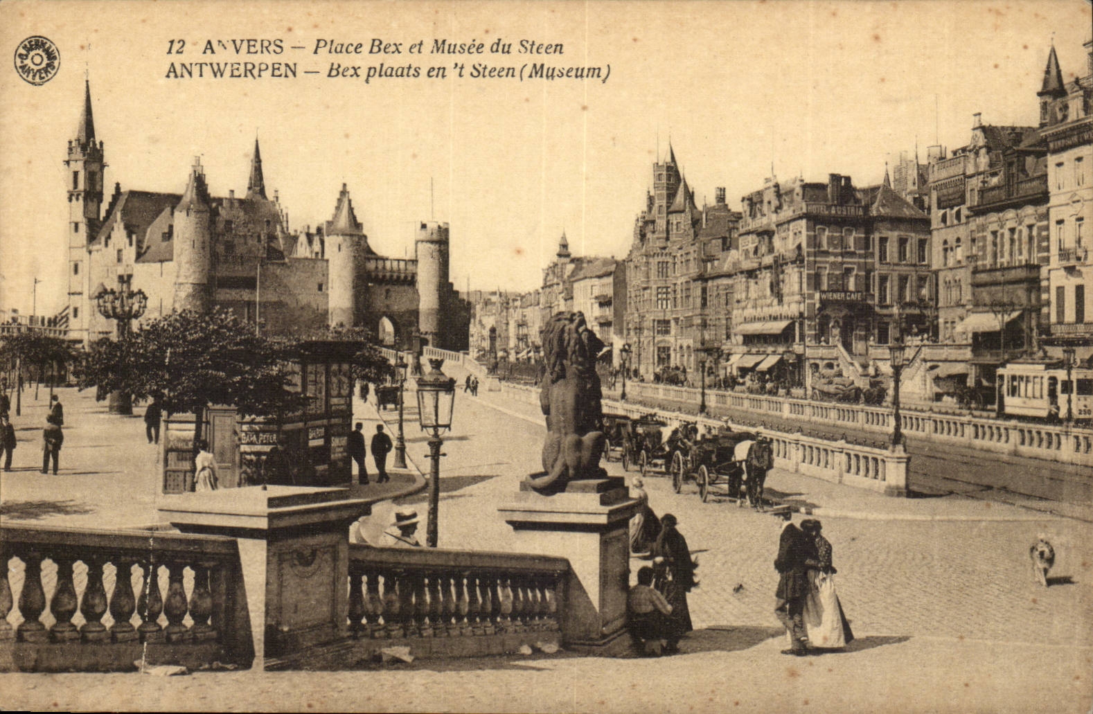 Belgie Belgien Antwerpen CPA setzt Bex und Musee des Hecks (Lowe)