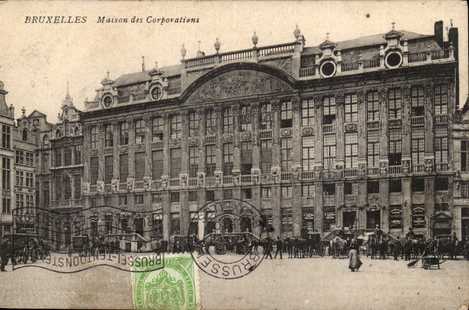 Belgie Belgium Brussels CPA House of the Corporations