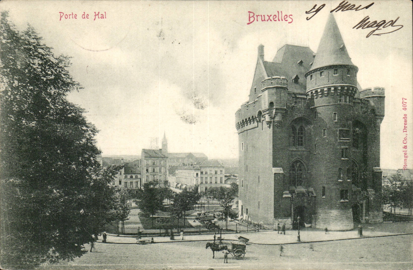 Belgie Belgium Brussels CPA Gate of the Hall