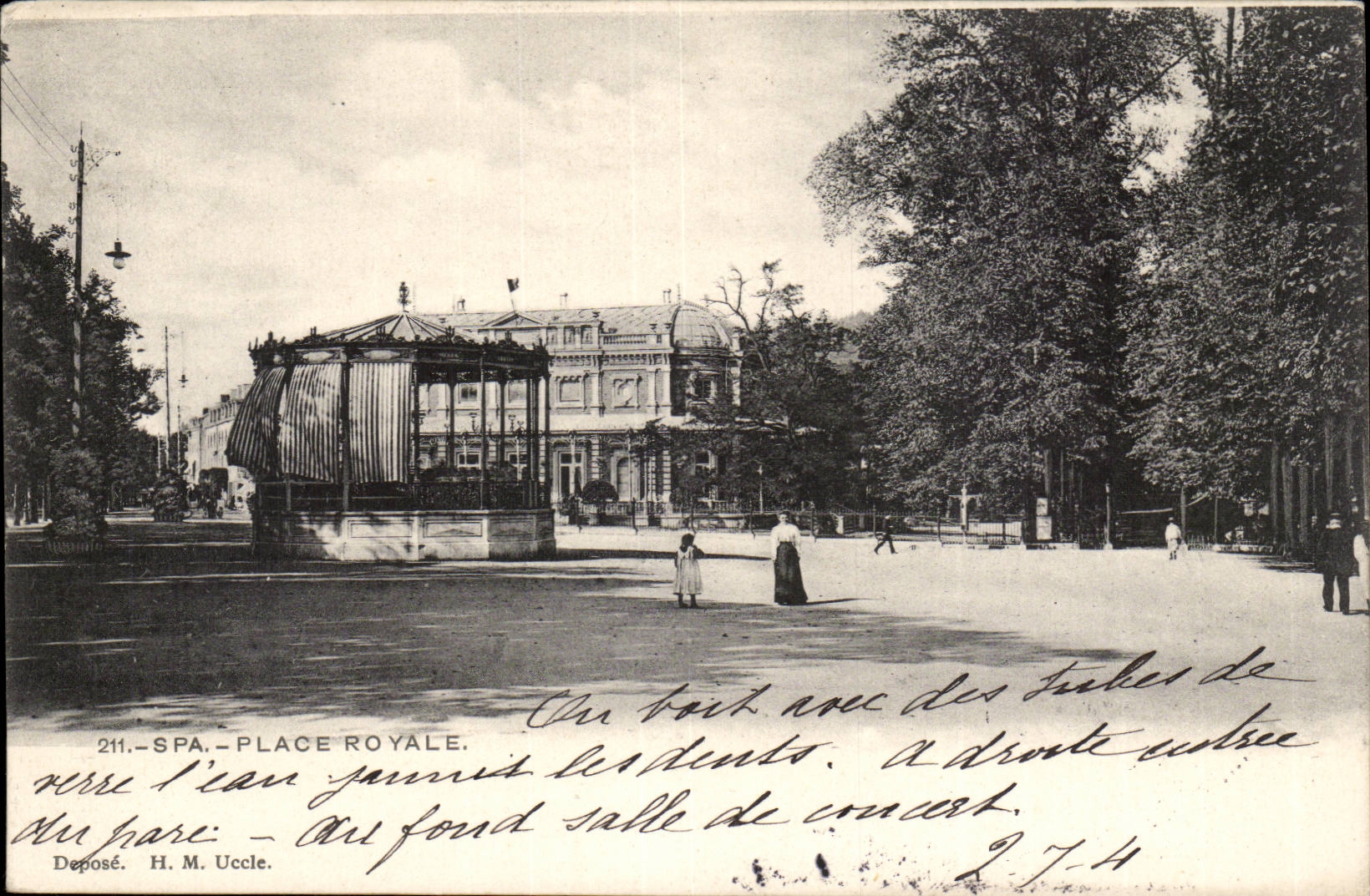 Belgie Belgium Spa CPA Places Royal