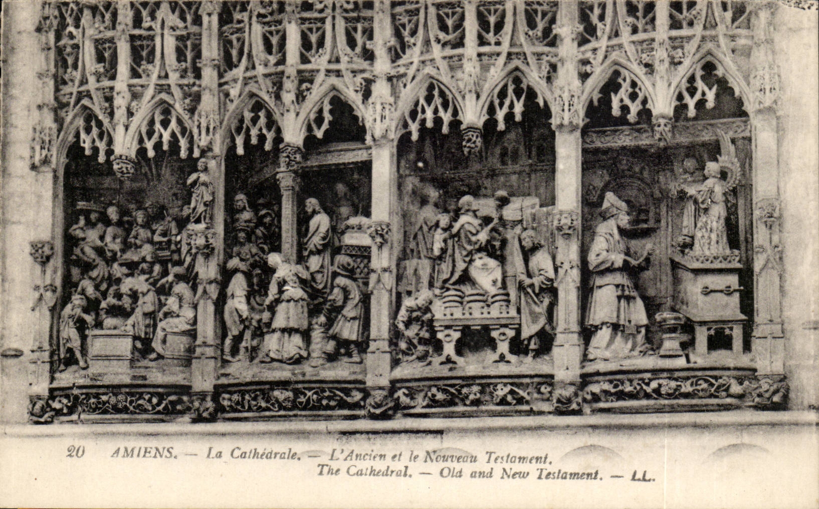 Amiens CPA die Kathedrale das alte und der neue Wille