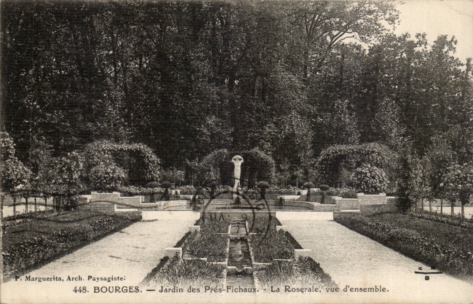 Bourges CPA Garden of Close Fichaux the Overall picture Rosery