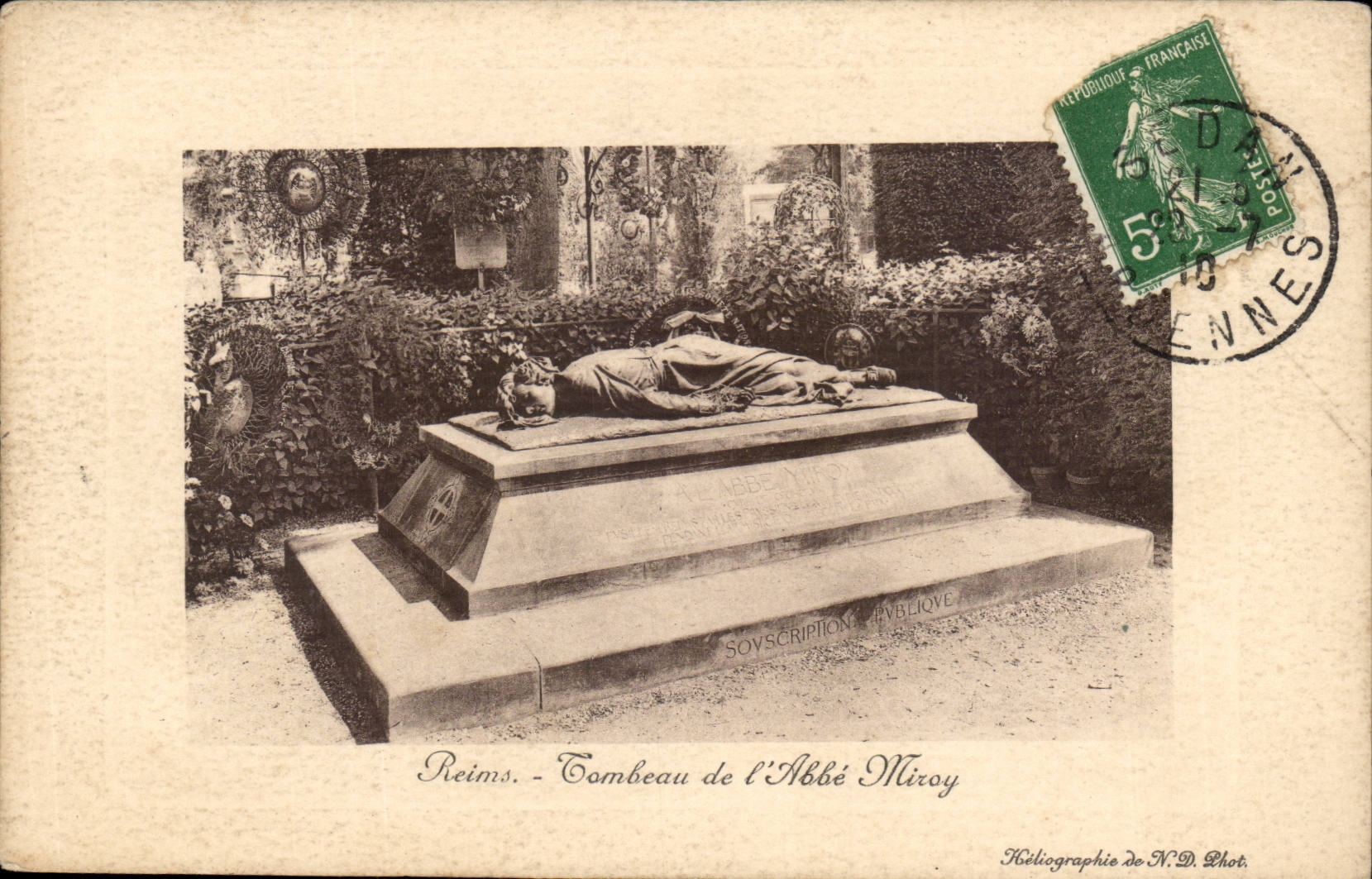 Grab Reims-CPA des Miroy Abts