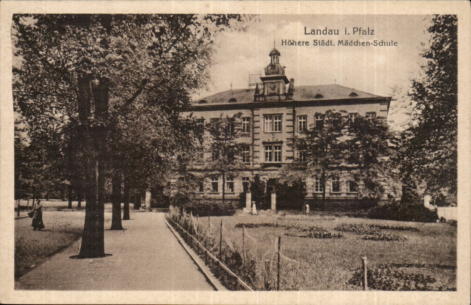 Germany Pram (Pfalz) CPA Hohere Stadt Maddhen Schule
