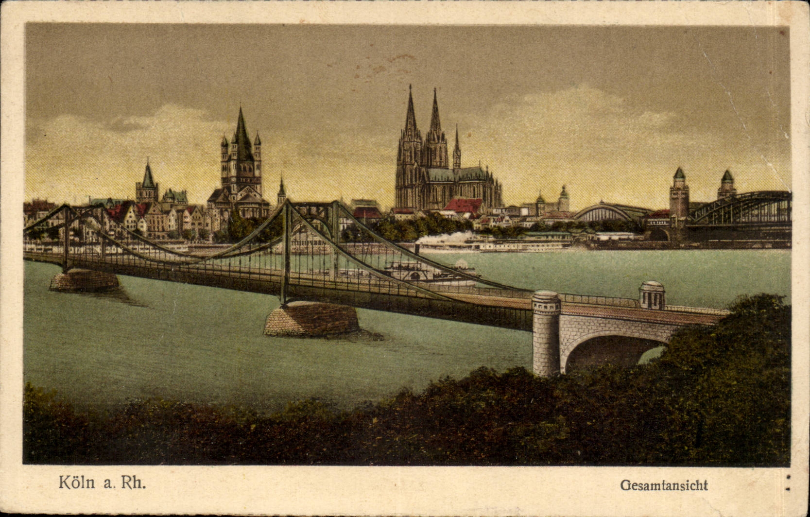 Germany Koln has Rhein CPA Gesamtansicht