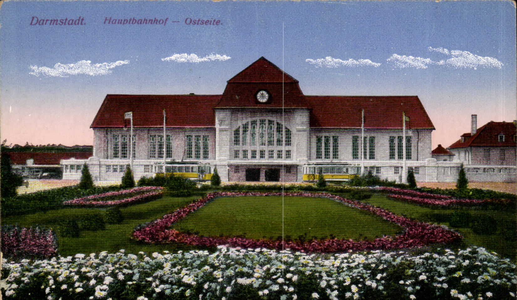 Germany Darmstadt CPA Hauptbahnhof Ostseite