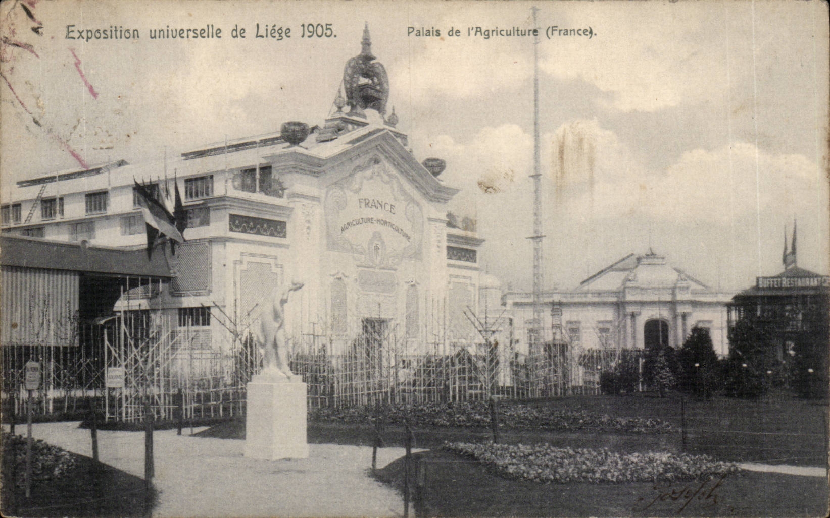 Belgie Belgium CPA Fair of Liege 1905 Palates of agriculture (France)