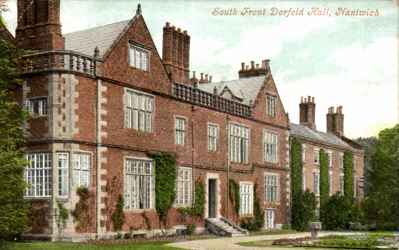 Great Britain South Front Dorfold Hall Nantwich CPA