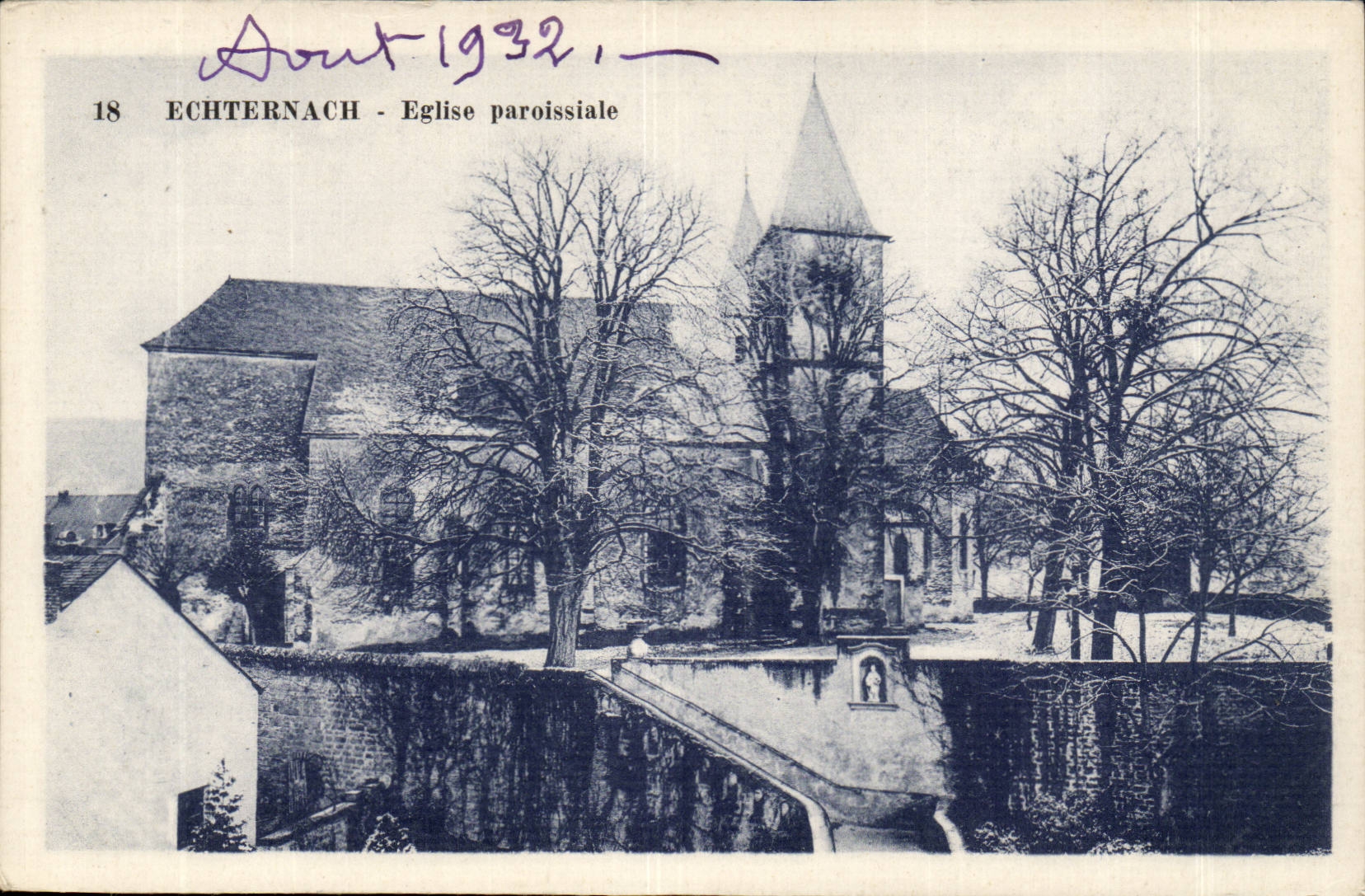 Luxembourg CPA Echternach Parish church