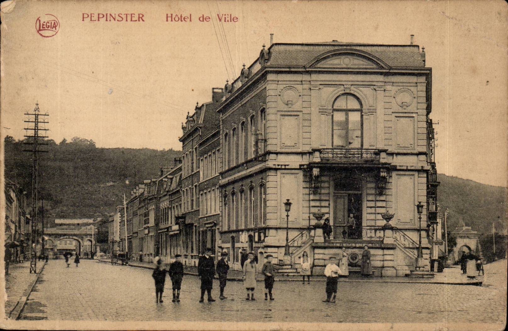 Belgie Belgium Pepinster CPA Town hall