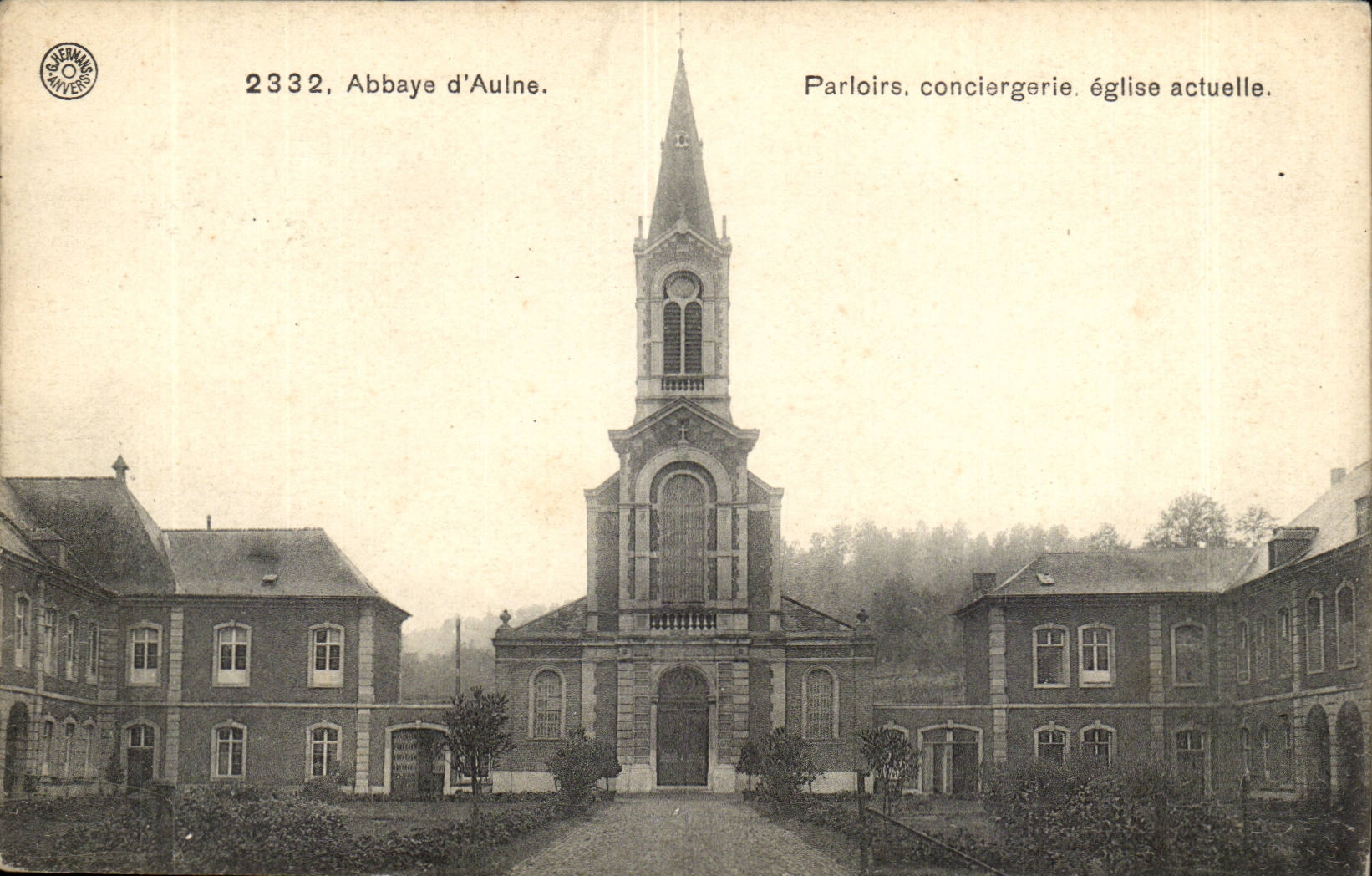 Belgium Belgie Abbey of alder Visiting rooms caretaker's lodge current church