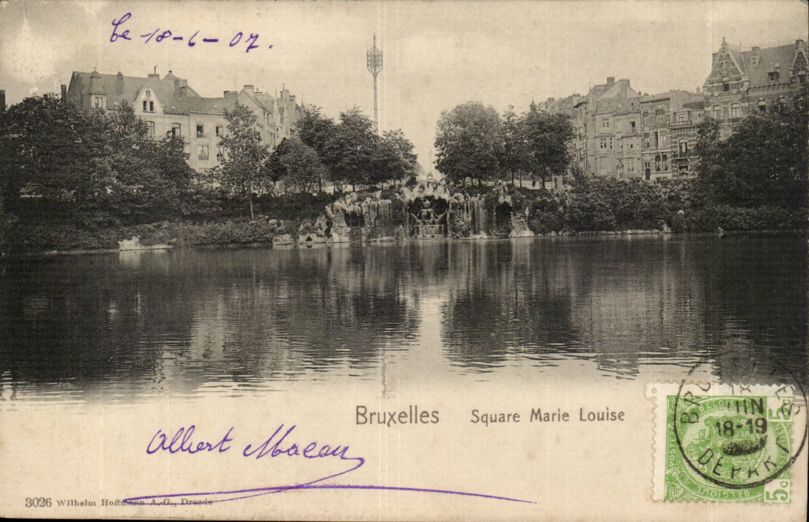 Belgium Belgie Brussels CPA Sqaure Marie Louise