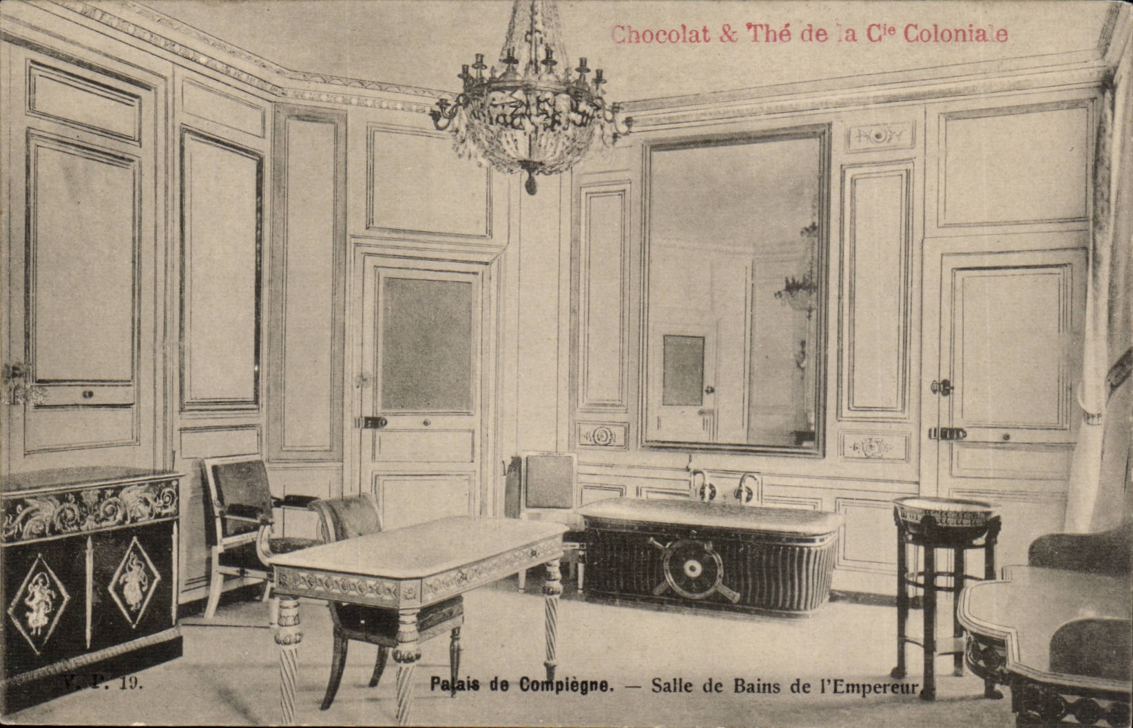 Palate of Compiegne CPA Chocolate and The of the colonial Co