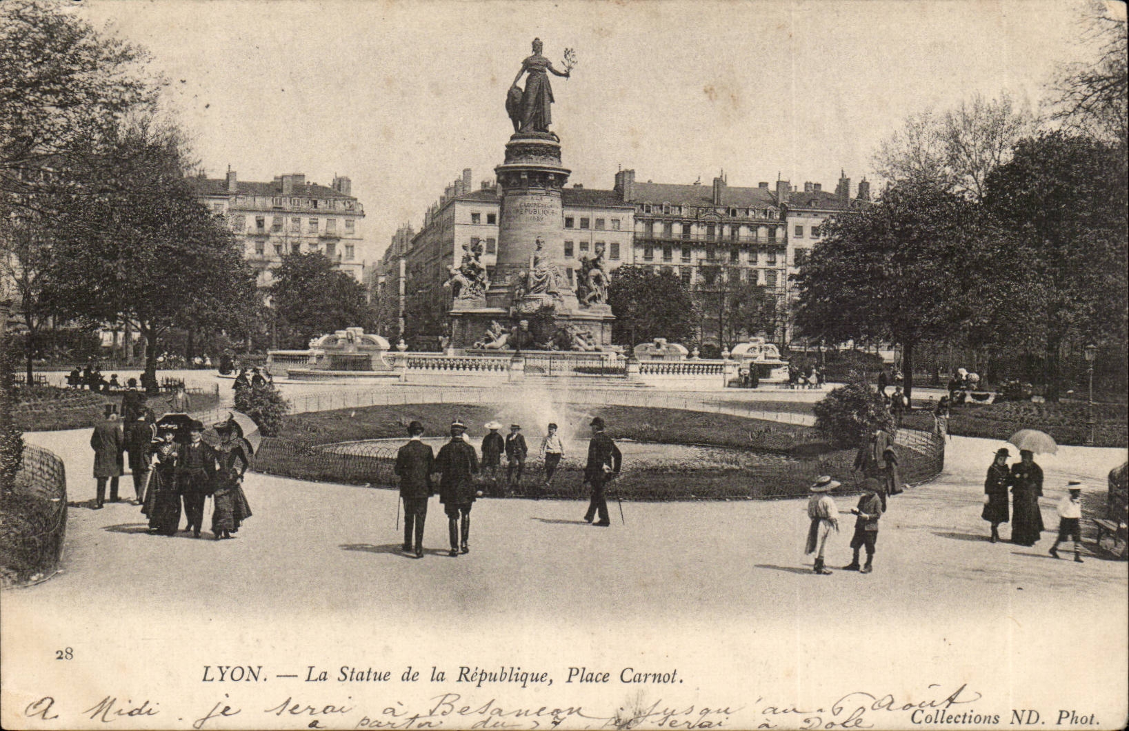 Lyon CPA Statue of the Republic Places Carnot