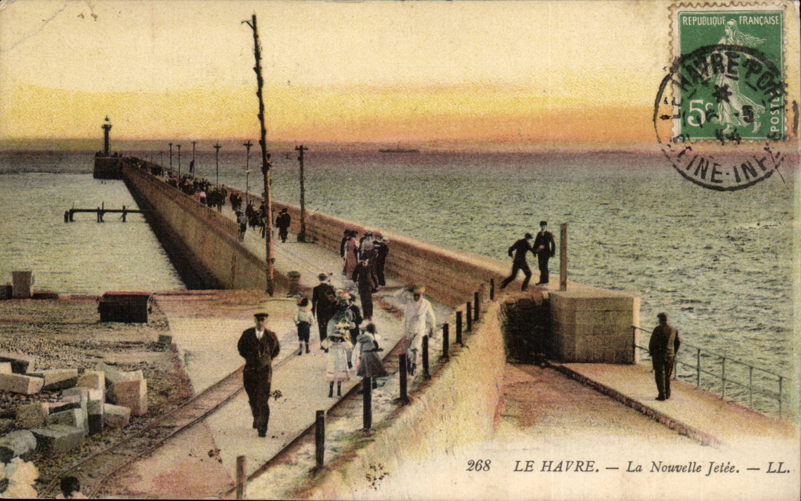 Le Havre CPA the new pier