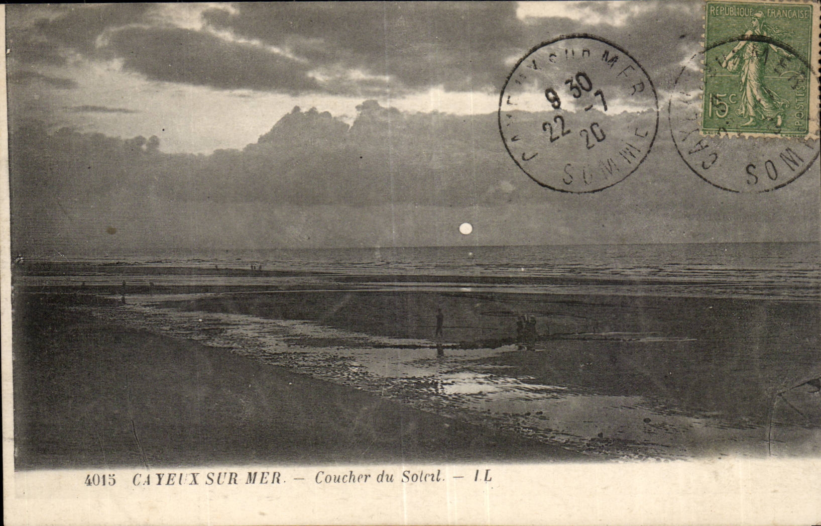 Cayeux on Sea CPA Sunset